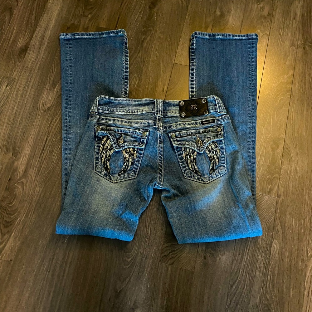 Miss Me Angel Wing Bootcut Jeans 28”
